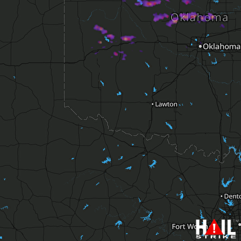 Hail Map Guthrie, OK 05-11-2017