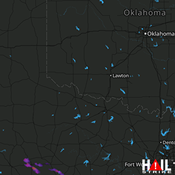 Hail Map Hawley, TX 05-23-2017