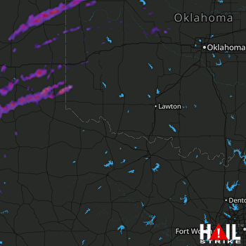 Hail Map Canadian, TX 06-14-2017