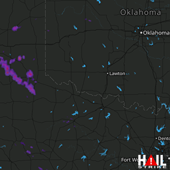 Hail Map Clarendon, TX 06-15-2017