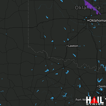 Hail Map Guthrie, OK 06-18-2017