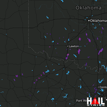 Hail Map Duncan, OK 07-08-2017