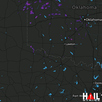 Hail Map Fletcher, OK 07-15-2017