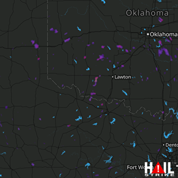 Hail Map Shawnee, OK 07-23-2017