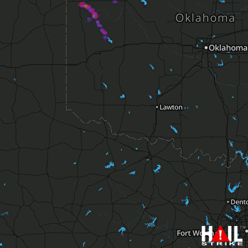 Hail Map Arnett, OK 08-09-2017