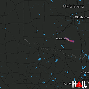 Hail Map Marlow, OK 04-01-2018