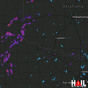 Hail Map Iowa Park, TX 05-15-2018