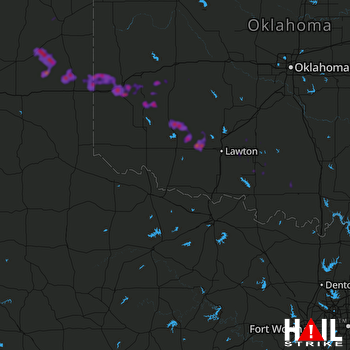 Hail Map Cache, OK 05-29-2018