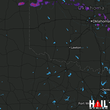 Hail Map Woodward, OK 05-31-2018