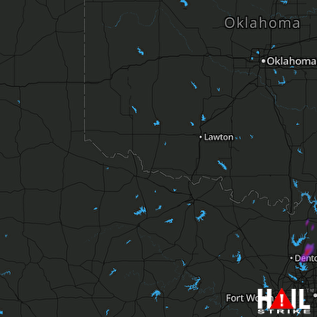 Hail Map Little Elm, TX 06-06-2018