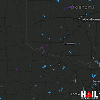 Hail Map Watonga, OK 06-13-2018