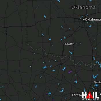Hail Map Baird, TX 07-01-2018
