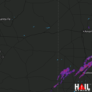 Hail Map Lubbock, TX 05-24-2019
