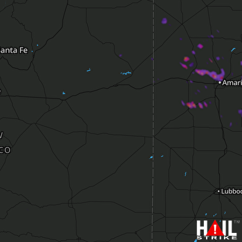 Hail Map Hereford, TX 08-30-2020