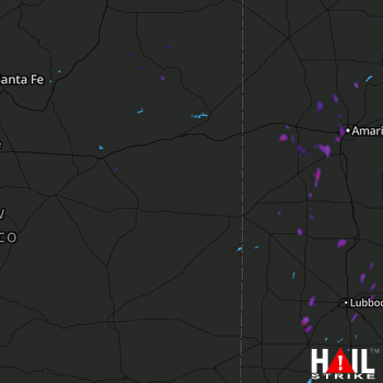 Hail Map Lorenzo, TX 06-02-2017