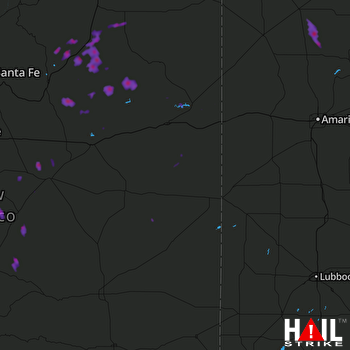 Hail Map Sunray, TX 06-20-2017