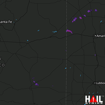 Hail Map Cactus, TX 06-23-2017