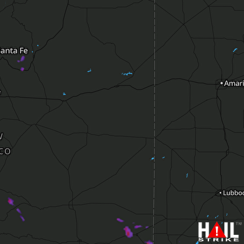 Hail Map Hobbs, NM 06-23-2017