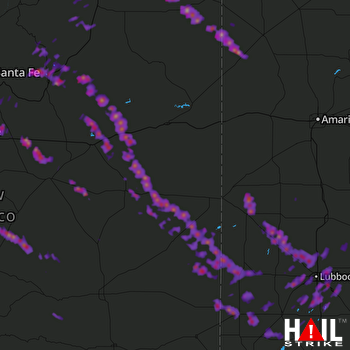Hail Map Las Vegas, NM 07-01-2017