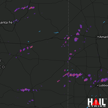 Hail Map Shallowater, TX 09-17-2017