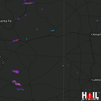 Hail Map Springer, NM 09-30-2017