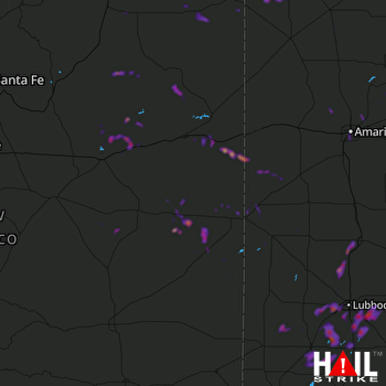 Hail Map Amarillo, TX 05-20-2018