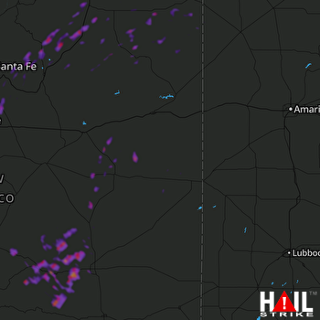 Hail Map Springer, NM 05-22-2018