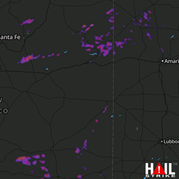 Hail Map Portales, NM 05-23-2018