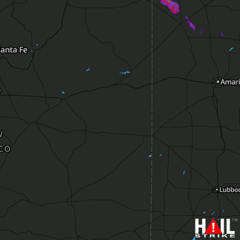 Hail Map CANNON AFB 06-22-2018
