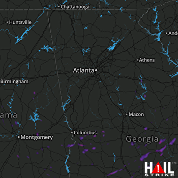 Hail Map Butler, GA 09-09-2019