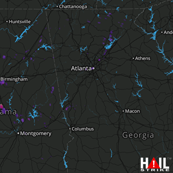 Hail Map Jemison, AL 07-17-2017