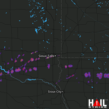 Hail Map Algona, IA 08-28-2018