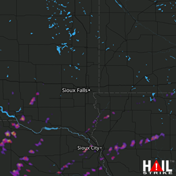 Hail Map Norfolk, NE 10-01-2019
