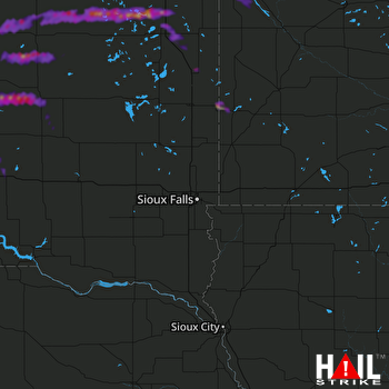Hail Map Ortonville, MN 07-26-2021