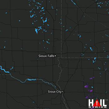 Hail Map Denison, IA 05-08-2017