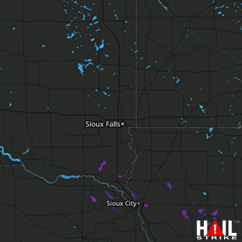 Hail Map Sioux City, IA 07-03-2017