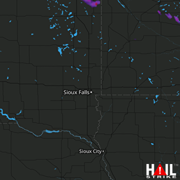 Hail Map Webster, SD 07-25-2017
