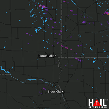 Hail Map Sibley, IA 08-10-2017
