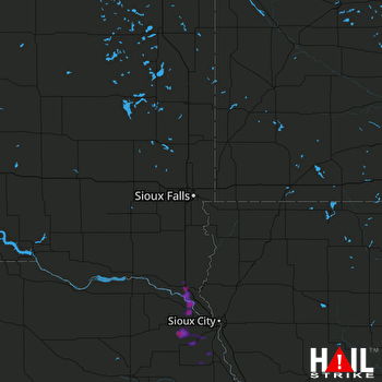 Hail Map Elk Point, SD 08-25-2017