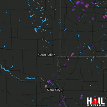 Hail Map West Point, NE 09-24-2017