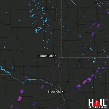 Hail Map Cherokee, IA 10-03-2017