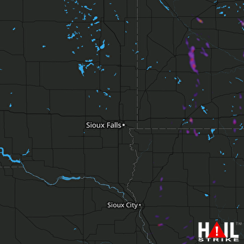 Hail Map Worthington, MN 05-29-2018