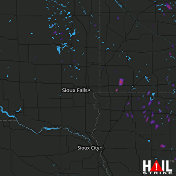 Hail Map Milford, IA 06-06-2018