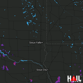 Hail Map West Point, NE 06-07-2018