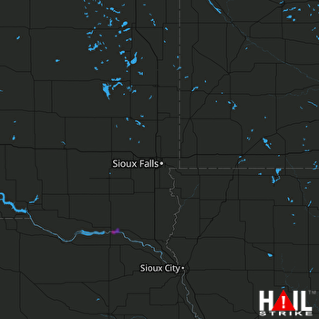 Hail Map Yankton, SD 06-08-2018