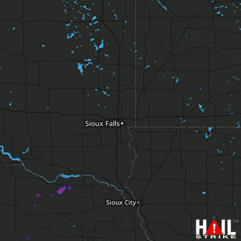 Hail Map SIOUX FALLS 06-18-2018