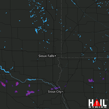 Hail Map Elk Point, SD 07-04-2018