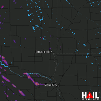 Hail Map Yankton, SD 07-18-2018