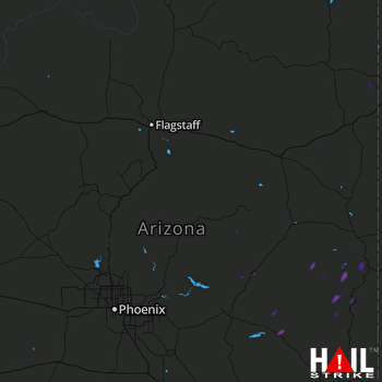 Hail Map FLAGSTAFF 08-12-2017