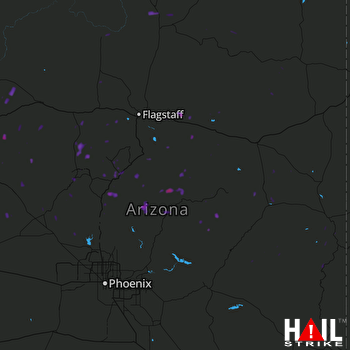Hail Map Chino Valley, AZ 08-12-2017